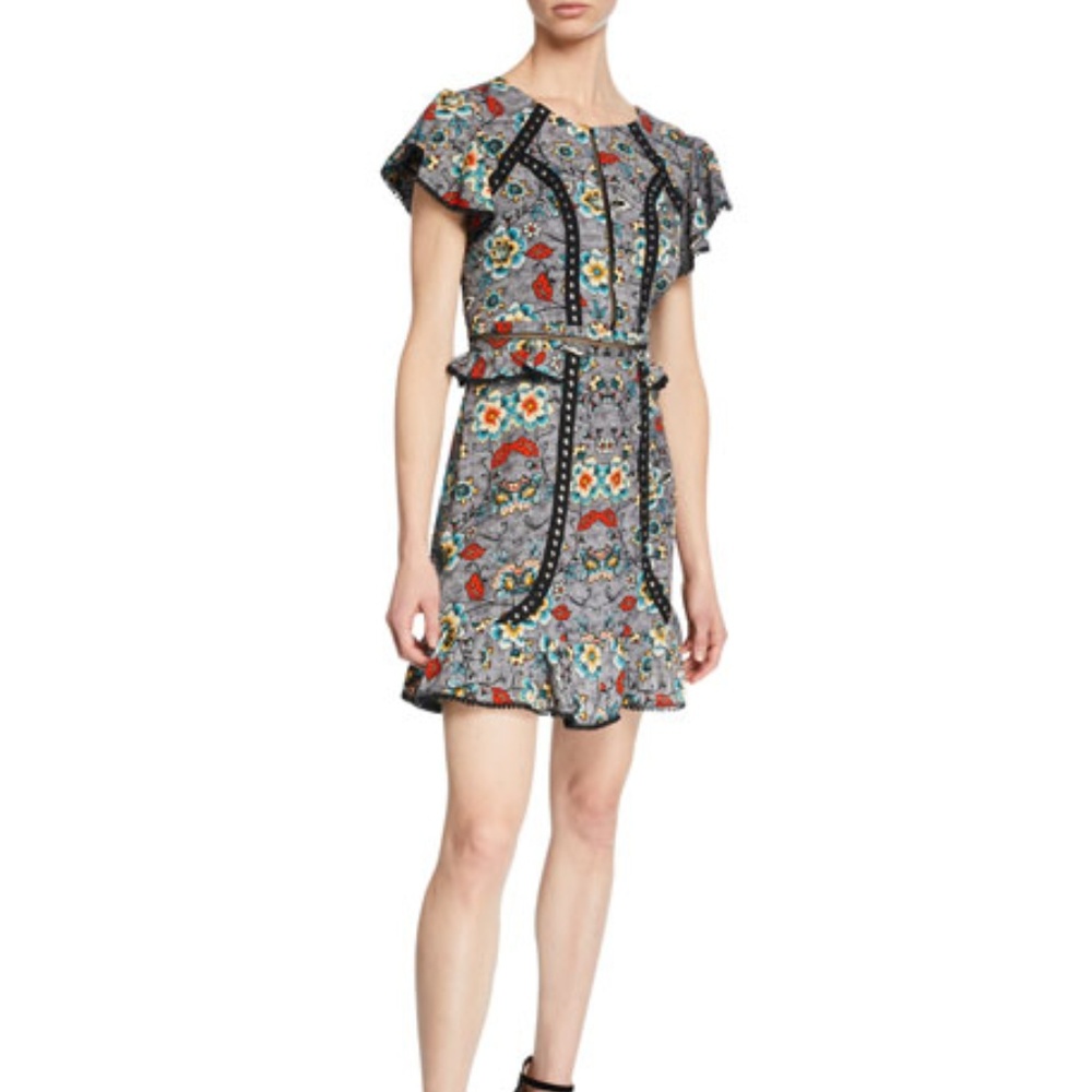 Laundry by Shelli Segal Womens Mini Dress Studded